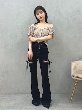 「アイテム（パンプス）」を使った、MAYUさん（レディース・150cm）の夏コーディネート