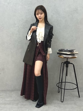 「アイテム（テーラードジャケット）」を使った、MAYUさん（レディース・150cm）の夏コーディネート