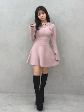 「RESEXXY（リゼクシー）のアイテム（ワンピース）」を使った、MAYUさん（レディース・150cm）の秋コーディネート