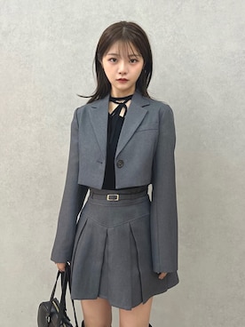 「アイテム（テーラードジャケット）」を使った、MAYUさん（レディース・150cm）の夏コーディネート