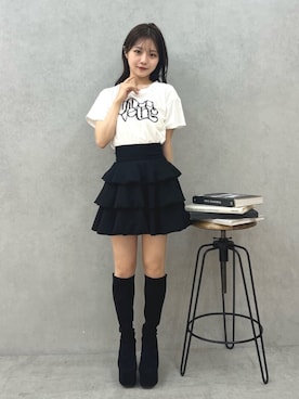 「アイテム（ブーツ）」を使った、MAYUさん（レディース・150cm）の夏コーディネート