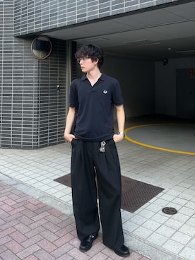 「アイテム（ポロシャツ）」を使った、keita_earthさん（メンズ・176cm）の秋コーディネート