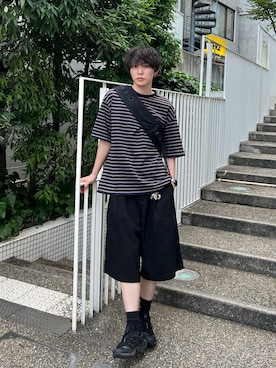 「アイテム（ボディバッグ/ウエストポーチ）」を使った、keita_earthさん（メンズ・176cm）の夏コーディネート