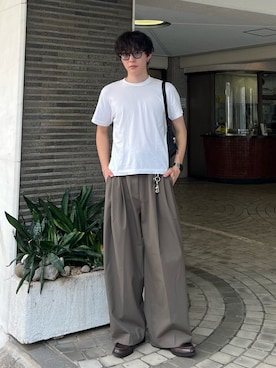 「アイテム（ハンドバッグ）」を使った、keita_earthさん（メンズ・176cm）の夏コーディネート