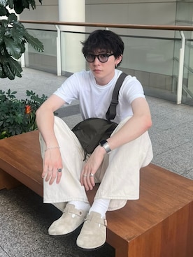 「アイテム（サンダル）」を使った、keita_earthさん（メンズ・176cm）の夏コーディネート