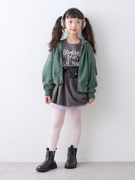 「CIAOPANIC TYPY（チャオパニックティピー）のアイテム（トップス）」を使った、おひなさん（キッズ・130cm）の秋コーディネート