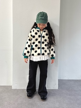 「アイテム（ブルゾン）」を使った、おひなさん（キッズ・124cm）の秋コーディネート