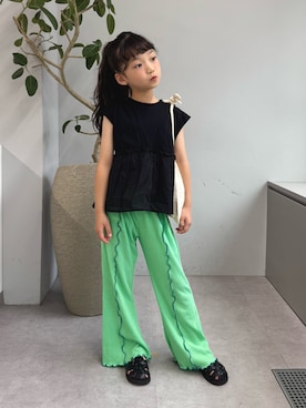「アイテム（トップス）」を使った、おひなさん（キッズ・124cm）の夏コーディネート