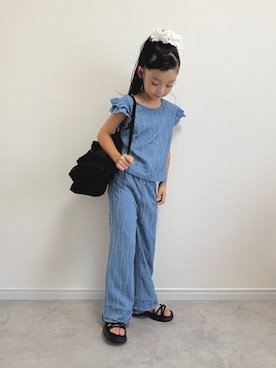「アイテム（トップス）」を使った、おひなさん（キッズ・124cm）の夏コーディネート