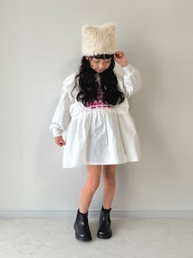 「ニット帽」｜おひなさん（キッズ・124cm）の秋コーディネート