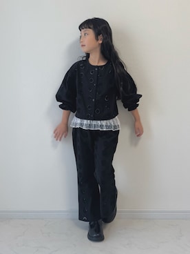 「アイテム（トップス）」を使った、おひなさん（キッズ・124cm）の秋コーディネート