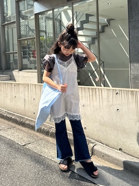 「CIAOPANIC TYPY（チャオパニックティピー）のアイテム（ワンピース/ドレス）」を使った、おひなさん（キッズ・130cm）の春コーディネート