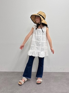 「CIAOPANIC TYPY（チャオパニックティピー）のアイテム（ワンピース/ドレス）」を使った、おひなさん（キッズ・130cm）の春コーディネート