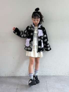 「CIAOPANIC TYPY（チャオパニックティピー）のアイテム（ブルゾン）」を使った、おひなさん（キッズ・130cm）の秋コーディネート