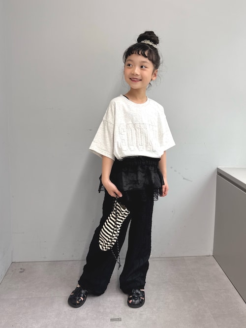 【KIDS】微フリンジフレアパンツ