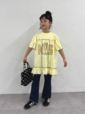 「CIAOPANIC TYPY（チャオパニックティピー）のアイテム（ワンピース/ドレス）」を使った、おひなさん（キッズ・130cm）の春コーディネート