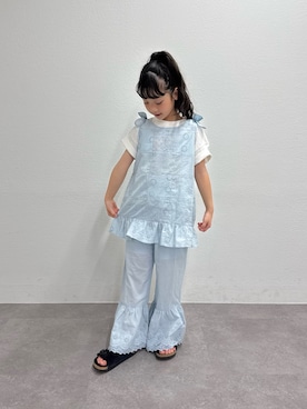 「CIAOPANIC TYPY（チャオパニックティピー）のアイテム（ワンピース/ドレス）」を使った、おひなさん（キッズ・130cm）の春コーディネート