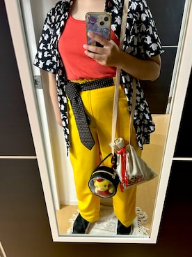 「H&M（エイチ・アンド・エム）のアイテム（トップス）」を使った、Kurutukiさん（レディース・157cm）の夏コーディネート