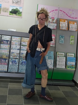 「VANS（バンズ）のアイテム」を使った、すくもだけんたさん（メンズ・173cm）の夏コーディネート