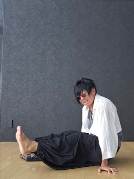 「アイテム（トップス）」を使った、すくもだけんたさん（メンズ・173cm）の夏コーディネート