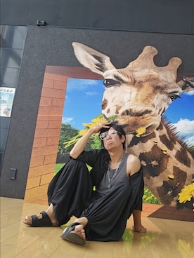 「アイテム（トップス）」を使った、すくもだけんたさん（メンズ・173cm）の夏コーディネート