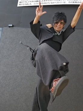 「アイテム（トップス）」を使った、すくもだけんたさん（メンズ・173cm）の夏コーディネート