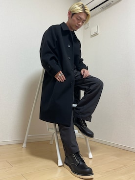 「アイテム（ブーツ）」を使った、TAKA-こうめい-さん（メンズ・167cm）の秋コーディネート