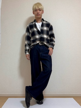 「アイテム（ドレスシューズ）」を使った、TAKA-こうめい-さん（メンズ・167cm）の秋コーディネート