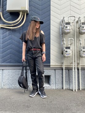 「EFFECTEN（エフェクテン）のアイテム」を使った、あり子さん（レディース・148cm）の夏コーディネート