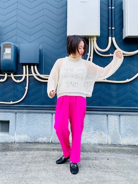 「LATINA（ラティーナ）のアイテム」を使った、あり子さん（レディース・148cm）の春コーディネート