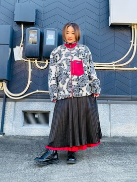 「Johnbull（ジョンブル）のアイテム（その他アウター）」を使った、あり子さん（レディース・148cm）の冬コーディネート
