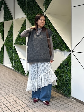 「ベストコーデ」｜「アイテム（パンプス）」を使った、kitano manamiさん（レディース・158cm）の秋コーディネート