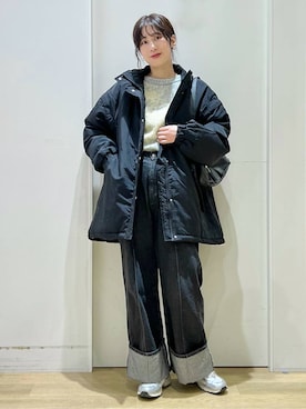 「LAKOLE（ラコレ）のアイテム（その他アウター）」を使った、ハラミさん（レディース・167cm）の冬コーディネート