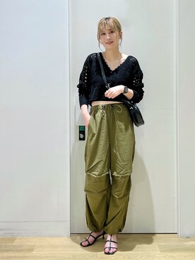 「サークルバッグ」｜ハラミさん（レディース・167cm）の夏コーディネート