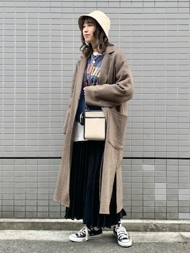 「ニコアンド」｜「アイテム（その他）」を使った、ハラミさん（レディース・167cm）の秋コーディネート