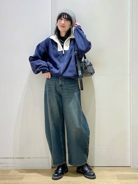 「LAKOLE（ラコレ）のアイテム（その他アウター）」を使った、ハラミさん（レディース・167cm）の秋コーディネート