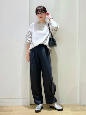 「Anui（アニュイ）のアイテム（アクセサリー）」を使った、ハラミさん（レディース・167cm）の秋コーディネート