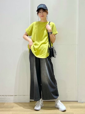 「アイテム（リング、ホワイト系）」を使った、ハラミさん（レディース・167cm）の夏コーディネート