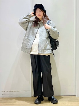 「LAKOLE（ラコレ）のアイテム」を使った、ハラミさん（レディース・167cm）の秋コーディネート