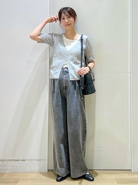 「アイテム（パンプス）」を使った、ハラミさん（レディース・167cm）の夏コーディネート