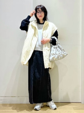 「LAKOLE（ラコレ）のアイテム（その他アウター）」を使った、ハラミさん（レディース・167cm）の秋コーディネート