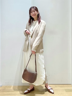 「テーパードデニム」｜ハラミさん（レディース・167cm）の秋コーディネート