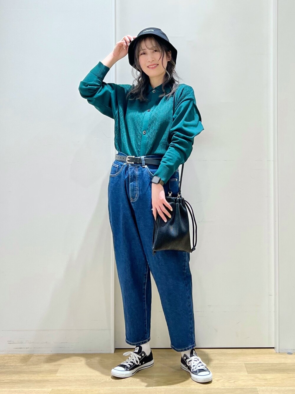 デニムワイドパンツ[セットアップ対応] / 183408を使ったショップ