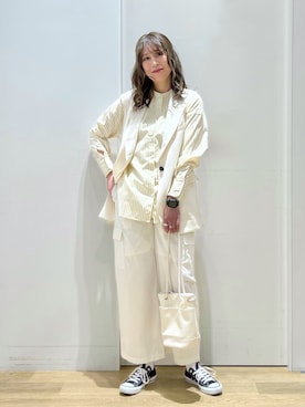 「春服デビュー宣言」｜「アイテム（その他トップス）」を使った、ハラミさん（レディース・167cm）の春コーディネート