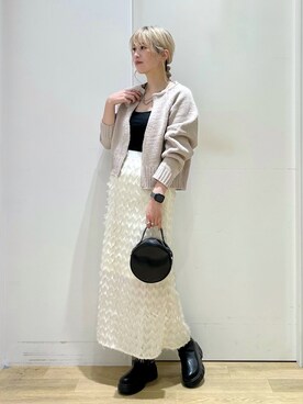 「サークルバッグ」｜ハラミさん（レディース・167cm）の秋コーディネート