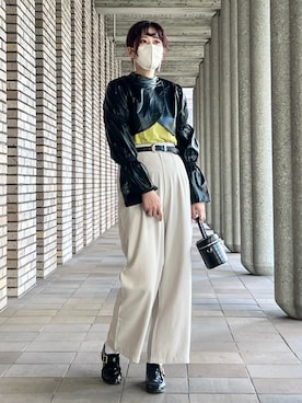 「アイテム（アンサンブル）」を使った、ハラミさん（レディース・167cm）の秋コーディネート
