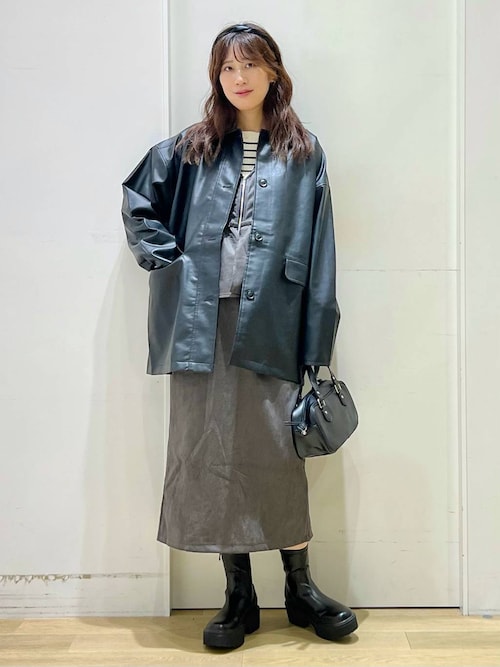 スエードポンチワンピース / 602339（ワンピース）｜LAKOLE（ラコレ