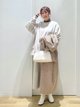 「マイベストコーデ2022」｜「アイテム（チェスターコート）」を使った、ハラミさん（レディース・167cm）の冬コーディネート