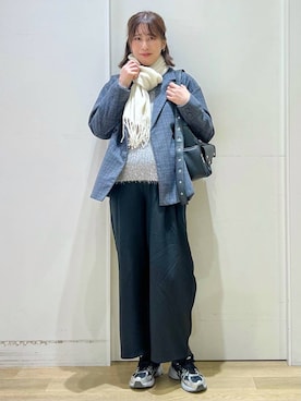 「ウエストゴム」｜ハラミさん（レディース・167cm）の秋コーディネート