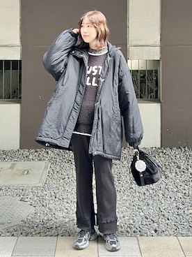 「アイテム（マタニティウェア/グッズ）」を使った、ハラミさん（レディース・167cm）の秋コーディネート